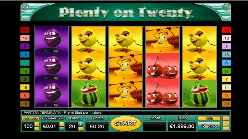 slot picture Игровой автомат Plenty On Twenty