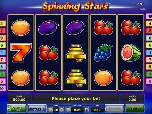 slot logo Игровой автомат Spinning Stars