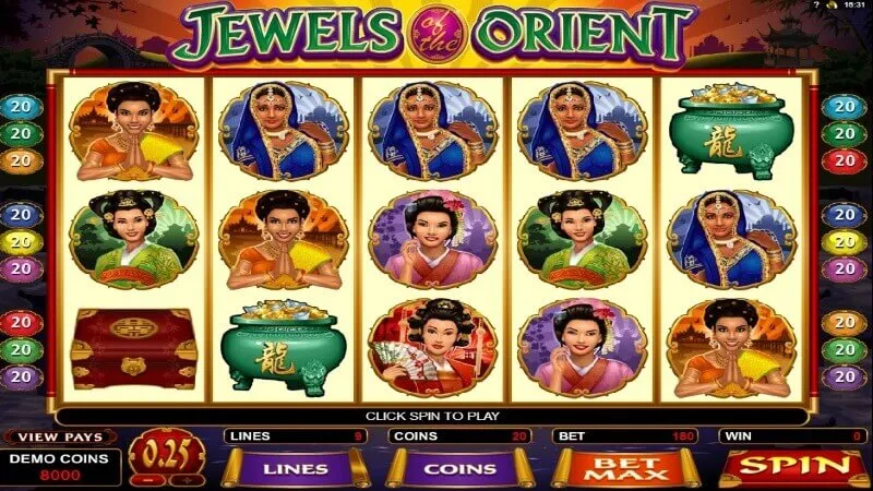 slot picture Игровой автомат Jewels Of The Orient