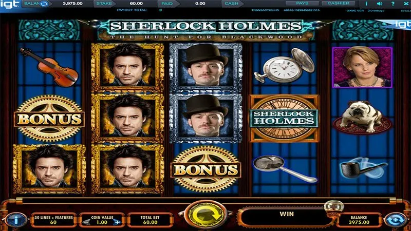 slot picture Игровой автомат Sherlock Holmes