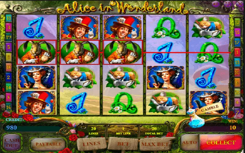 slot picture Игровой автомат Alice in Wonderland